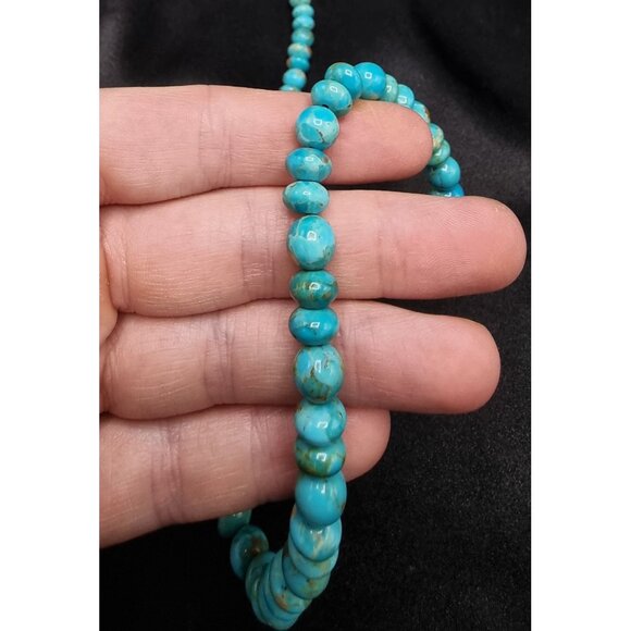 Jay King 925 Sterling Silver Blue Turquoise Beaded Necklace - Picture 5 of 6